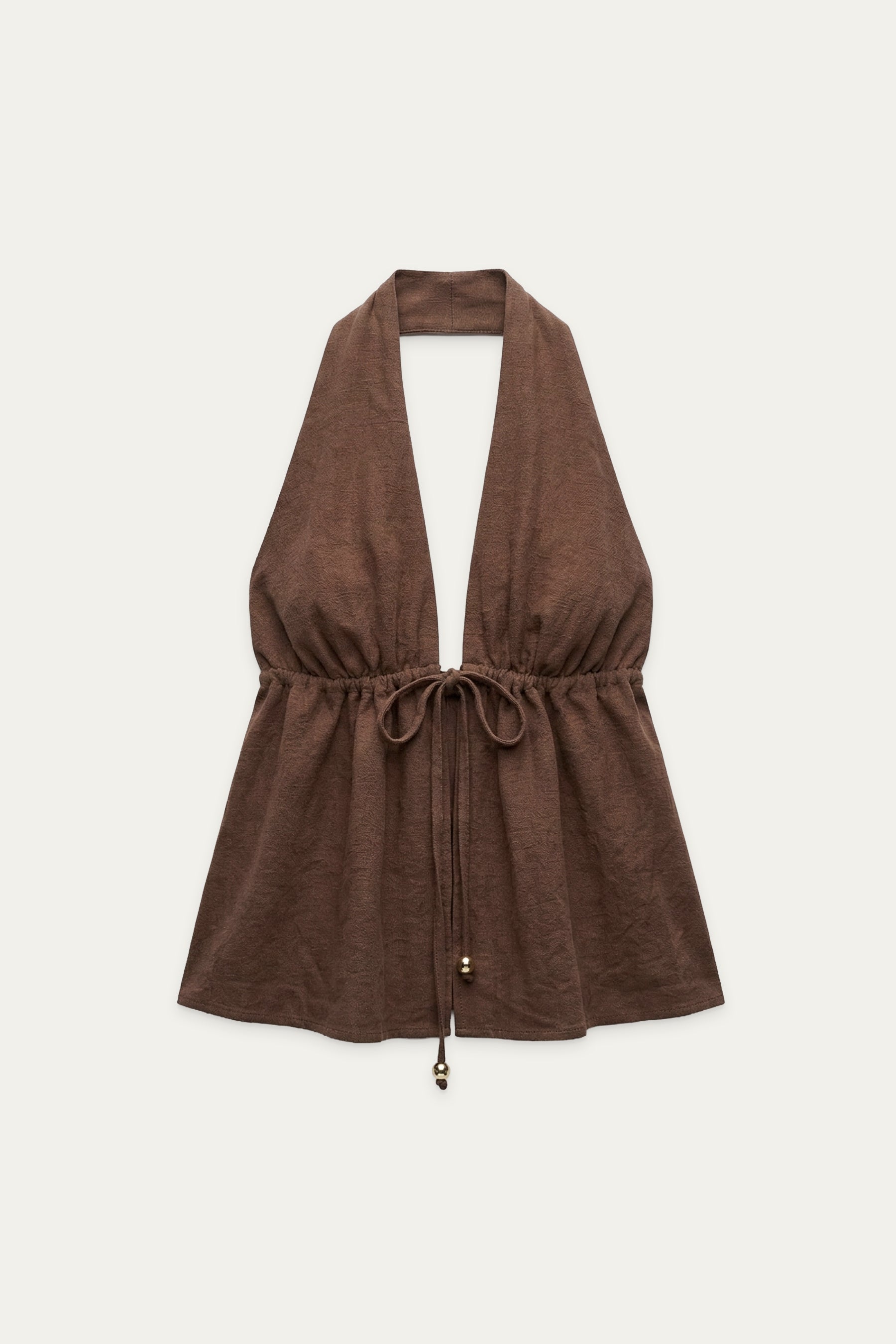 DALIA NECKHOLDER TOP BROWN