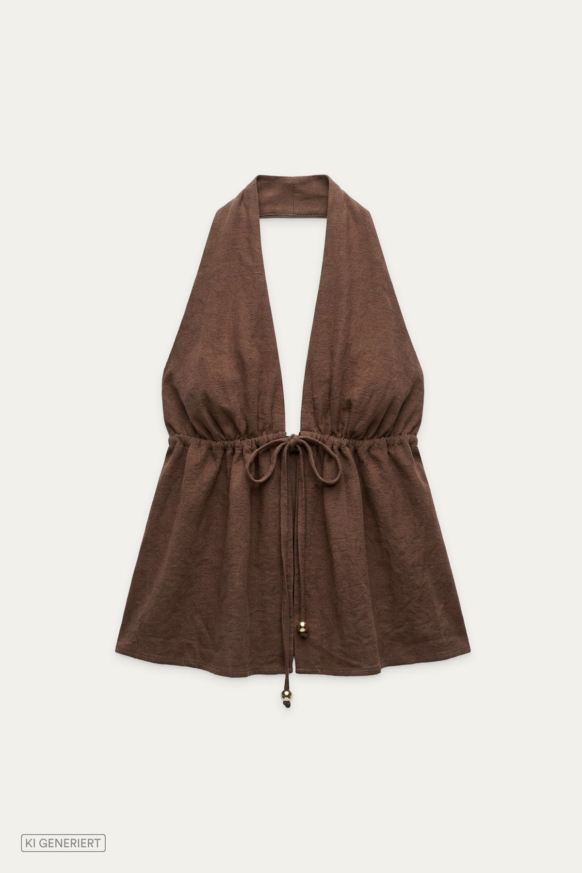 DALIA NECKHOLDER TOP BROWN