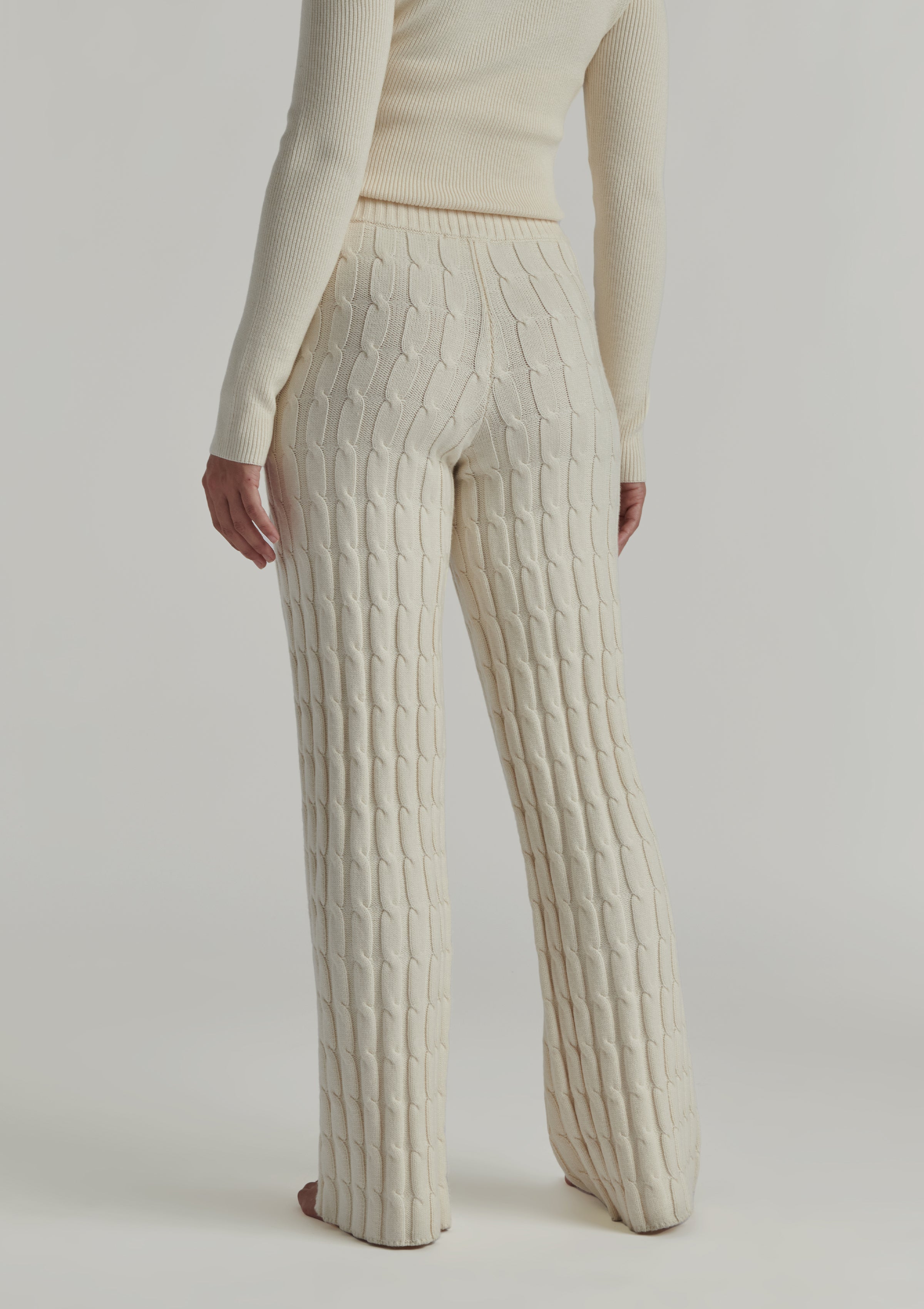 EMILIA CABLE KNIT PANTS