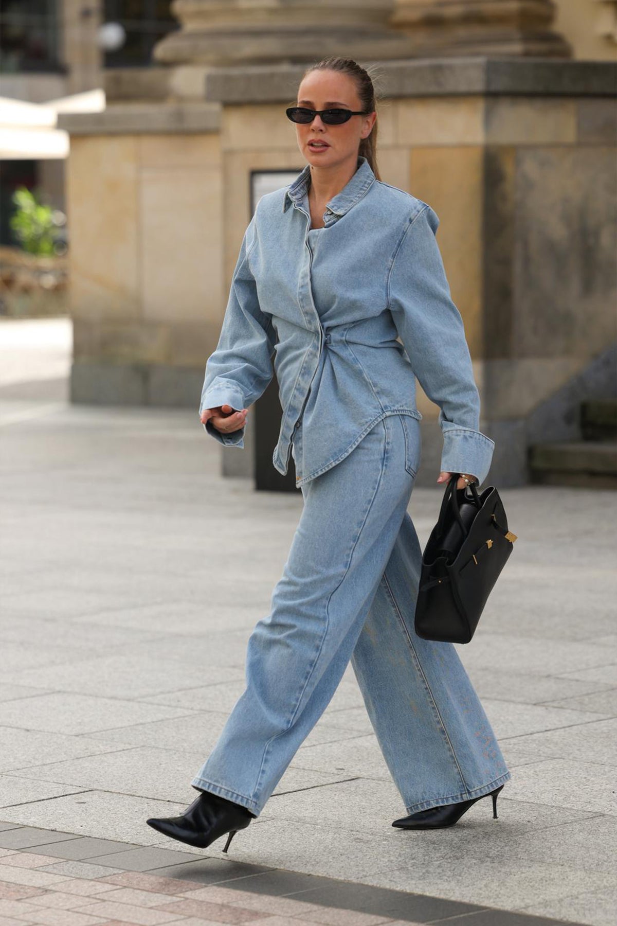 MIKA DENIM PANTS MID BLUE