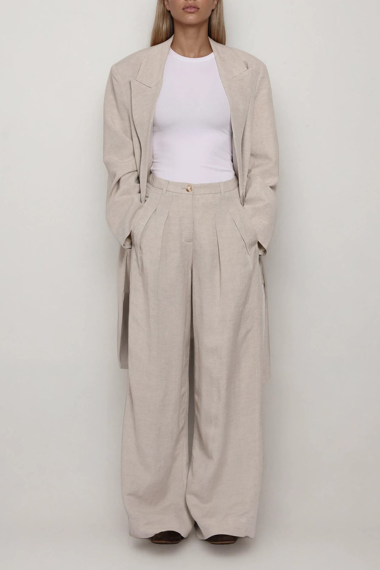 LIA BLAZER WARM GREY